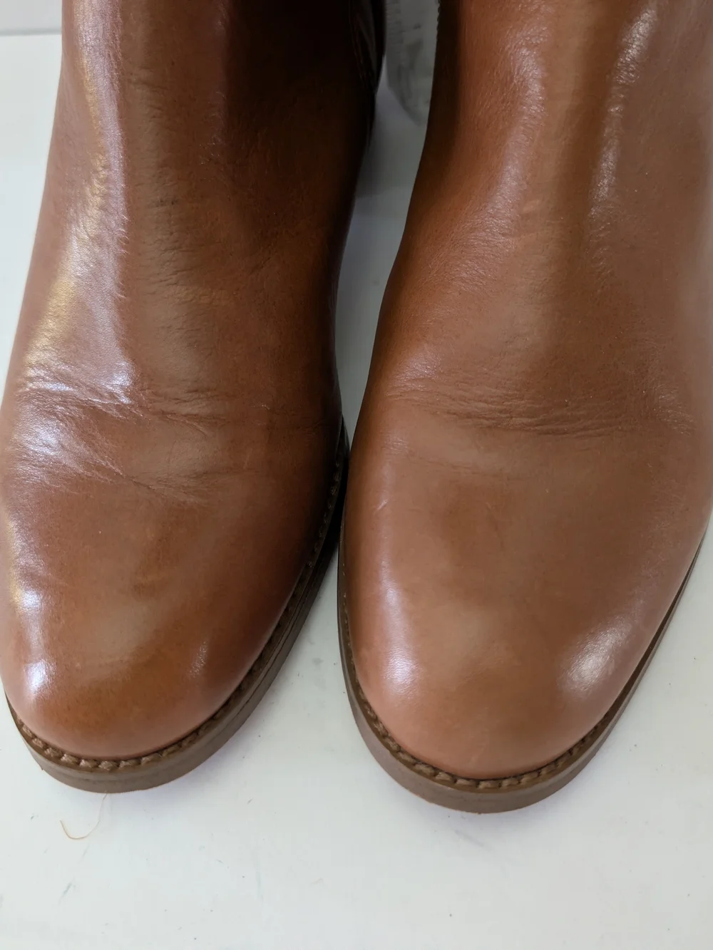 COACH Brown Leather Knee-High Riding Boots Size 10B